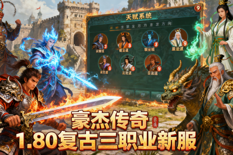 《豪杰传奇》天赋系统深度解析：9 种职业路线如何重塑复古传奇生态